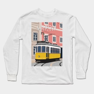 tram 28 lisbon portugal Long Sleeve T-Shirt